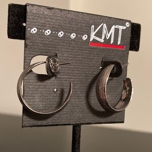 MT Silver Hoop Earrings